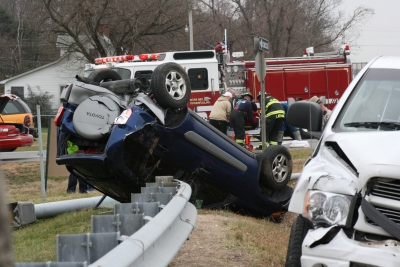 Two Injured in Hollywood, Md. Crash on December 21, 2006.