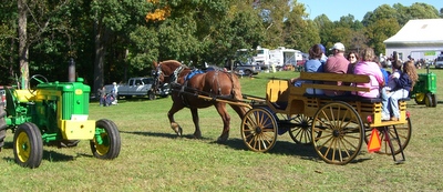 Horse-drawn Wagon Ride - John K. Parlett Farm-Life Museum of Southern Maryland