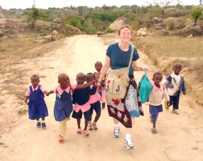 Lisa Byrne from Rockville, Md., is a St. Mary's College of Maryland (SMCM) graduate now serving in Kenya as a math teacher. Photo courtesy SMCM.