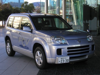 Nissan's hydrogen-fueled X-TRAIL FCV fuel cell vehicle. (Photo: Donbraco, courtesy Flickr)