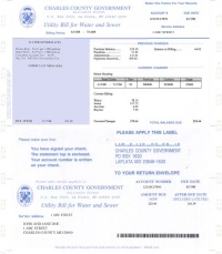 county sewer water bill charles bills look mailed utility newly government soon designed sample