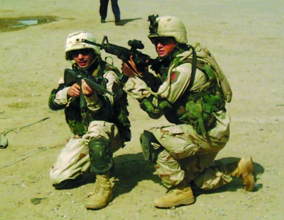 Christopher Allen Dale, 25, on the right, who died July 6 at his residence in Hollywood, served as combat medic in Iraq. He is shown here with a friend Nick Zangara who was killed by a improvised explosive. (Photo Courtesy of Dale Family)