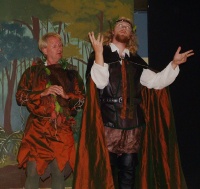 John Raley as Puck and Peter Klug as Oberon.