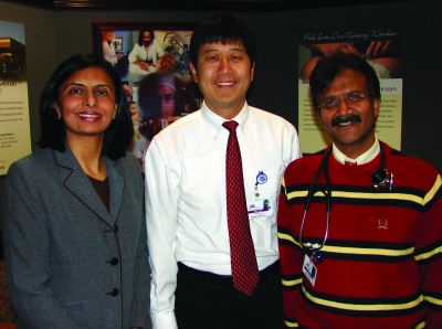 Dr. Avani D. Shah, Dr. Harold Lee, and Dr. Anil K. Shah will share leadership roles at St. Mary's Hospital for the period of 2009-2010. (Submitted photo)