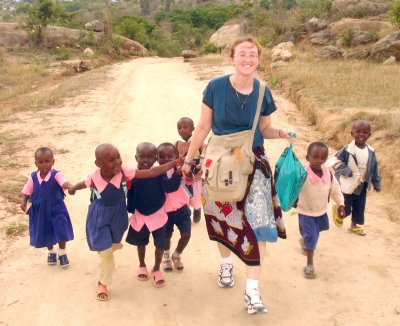 Lisa Byrne ‘06 from Rockville, Maryland, served in Kenya as a math teacher. Byrne worked at a rural public secondary school teaching high school mathematics and physics. She also started a health club focusing on HIV/AIDS. Byrne credits here liberal arts education at St. Mary’s with giving her the confidence to teach many subjects. Byrne was a teaching assistant in the St. Mary’s math department and one of the select students in the College’s Nitze Scholars Program. (Submitted photo)