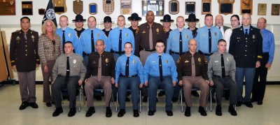 Pictured with their instructors and Academy staff are Southern Maryland’s newly graduated corrections officers. [click image for larger rendition](Submitted photo)