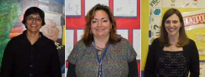 Charles County's latest teachers with National Board Certifications. From left: Aparna Joshi, Julie Verras, and Michele King. (Submitted photos)