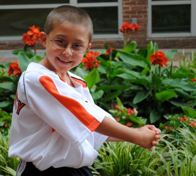 Ray Daugherty, 7, of Sykesville has attended more than 400 Orioles games. (Photo: Laura E. Lee)
