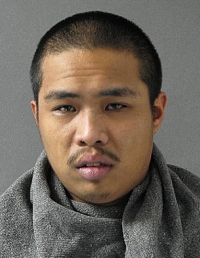 Rainier Nazal Dizon, age 29, of no fixed address. Arrest photo.