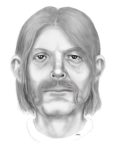 Police are searching for this suspicious person who reportedly approached two young girls in Cobb Island on July 12. (Police sketch)