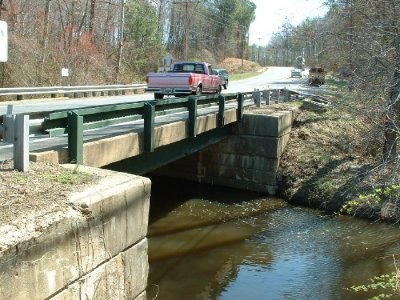 The existing MD 5 (Point Look Out Road) Bridge over Eastern Branch in St. Mary's County (Photo: SHA)