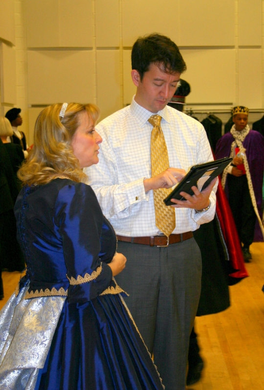 Geoffrey Silver, chorus master of The Washington Chorus with Director T.C. Mazzeo.