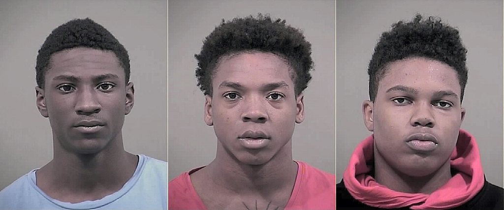 Left: Terrell Carroll, 16, of Nanjemoy, was charged as an adult with attempt rape, first-degree sexual offense, second-degree sexual offense, home invasion and burglary. Center and right: Tony Raheem Caesar, 18, and Marcell Corday Ennis, 17, both of Waldorf, were arrested and charged (as an adult) with carjacking and assault.
