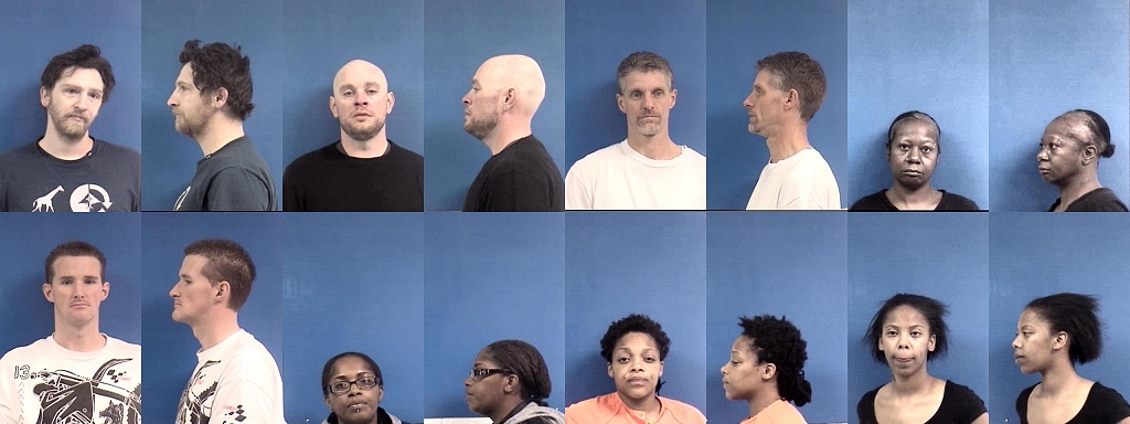 Top row, left to right: John Brzozowski, 33, of Bryantown; Nicholas Guyot, 33, of Shady Side; Harvey Crone, 43, of Port Republic; Latinia Holland, 45, of Chesapeake Beach. Bottom row: Andrew Gates, 31, of Prince Frederick; Laquawn Holland, 34, of Lusby; Brittany Bell, 25, of Prince Frederick; and Amaris Ford, 26, of Lusby.