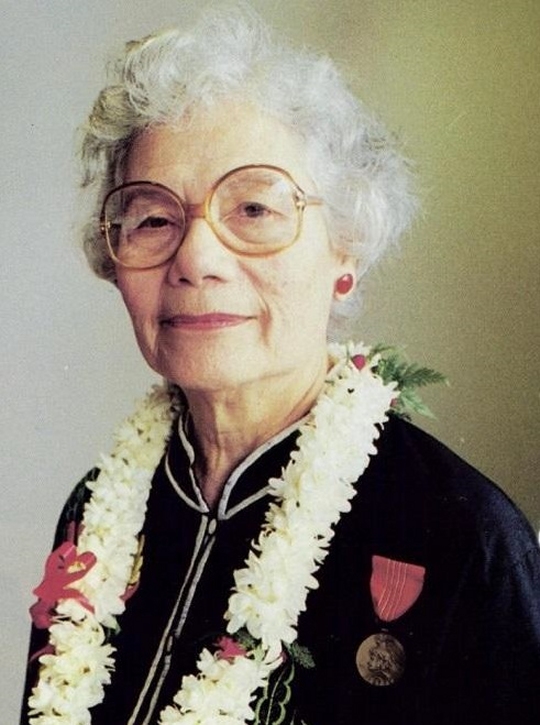 Florence Smith Finch, the daughter of an American soldier and a Filipino mother, who was working for the U.S. Army during World War II when the Japanese occupied the Philippines. Claiming Filipino citizenship, she avoided being imprisoned with other enemy nationals at Santo Tomas Internment. She joined the underground resistance movement and smuggled food, medicine, and supplies to American captives.
