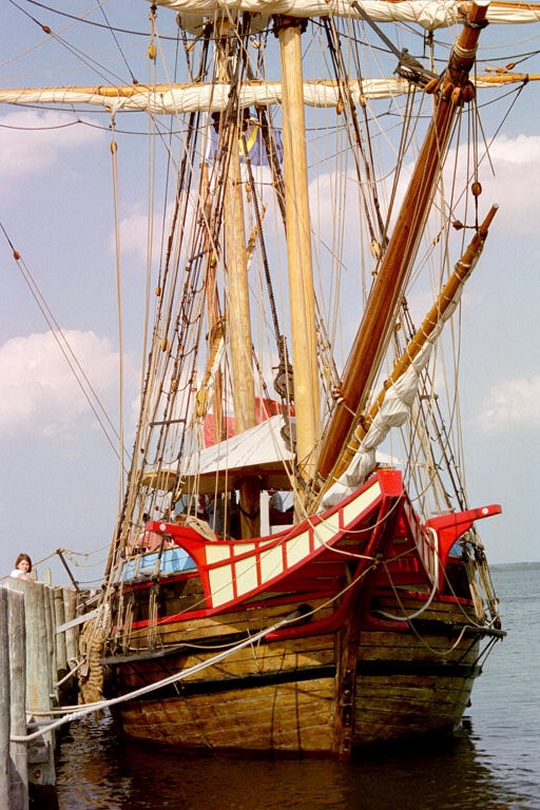 The Maryland Dove is pictured docked at St. Mary's City in 2005. (somd.com file photo by David Noss)