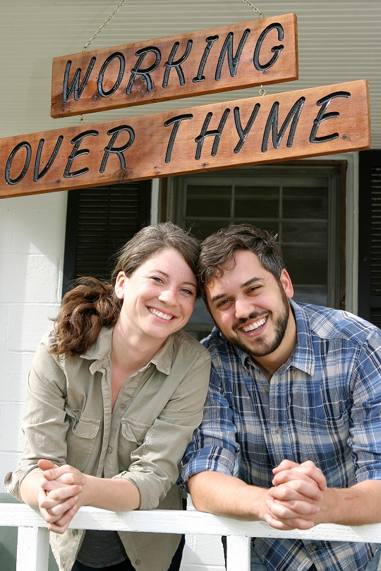 Ross Margulies and Leah Puttkammer at their starter farm in Brandywine, Working Over Thyme. (Photo: SMADC)