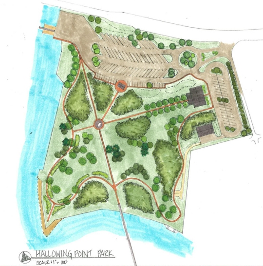 Artist's conceptual drawing of the coming regional park.