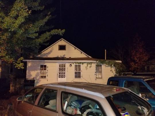 One person died in a fire Thursday evening in this one story single family dwelling located at 8916 Erie Avenue in North Beach. (Photo: Md. State Fire Marshals)