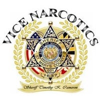 St. Mary's County Sheriff's Office Vice Narcotics Division badge.