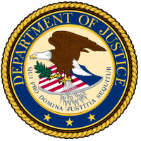 U.S. Dept. of Justice logo