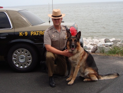 K9 Siko with his handler TFC Jason Wiersma are assigned to the Maryland State Police, Prince Frederick Barrack. (Submitted photo)