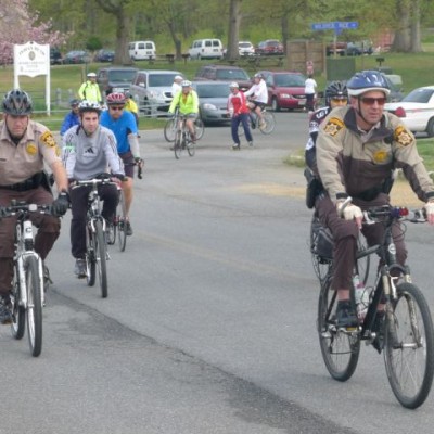 A 26 mile bike ride, organized by the sheriff's office, raised $2,800 for local charities. (Submitted photo)
