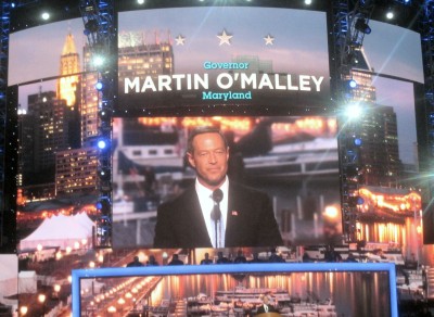Gov. Martin O’Malley delivers primetime convention speech. (Photo: MarylandReporter.com)