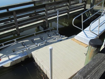 The newly completed canoe/kayak launch at Nan’s Cove in Calvert County. (Photo: Md. DNR)