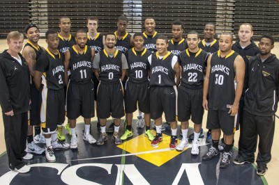 The College of Southern Maryland men’s basketball team.