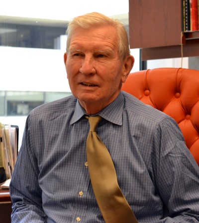 Former Maryland Sen. Joseph E. Tydings is pictured in his office at Dickstein Shapiro law firm in Washington, D.C., on Wednesday, April 3, 2013. Tydings lost his re-election campaign in 1970 after drawing the ire of the National Rifle Association over his gun control legislation. (Photo: Jeremy Barr)