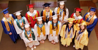 The Class of 2013 earned $57 million in scholarship offers. Pictured are the valedictorians and salutatorians. Pictured, back row from left, are: Steven Bode, Henry E. Lackey High School salutatorian; Alyssa Kepner, Westlake High School valedictorian; Henry Buntz, North Point High School valedictorian; Jake Bayer, La Plata High School co-salutatorian; Suzanne Cahn, La Plata co-salutatorian; Gaston Lopez, North Point salutatorian; and Paul Warren, Lackey valedictorian. Front row from the left are: Samantha Wood, Westlake salutatorian; Erin Albrecht, Maurice J. McDonough High School salutatorian; Rachel Jezek, McDonough valedictorian; Alexis Rossetti, Thomas Stone High School salutatorian; and Stacey Kramer, Stone valedictorian. Not pictured is La Plata High School Valedictorian Alexander Smith.
