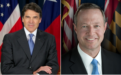 The Texas state government has launched an advertising campaign in Maryland seeking to entice businesses to move to Texas. Texas Governor Rick Perry (left) says his state offers lower taxes, a fair legal system and limited government. Perry takes a direct shot in the advertisement at Maryland Governor Martin O'Malley (right). Gov. O'Malley in a statement called the ad a public relations stunt. (Photos: Official state photos)