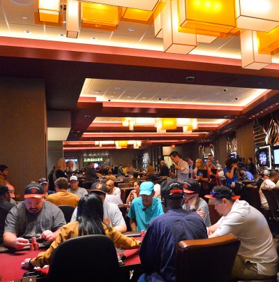 Casino patrons play at Maryland Live Casino's new poker room. (Photo courtesy of Maryland Live Casino)