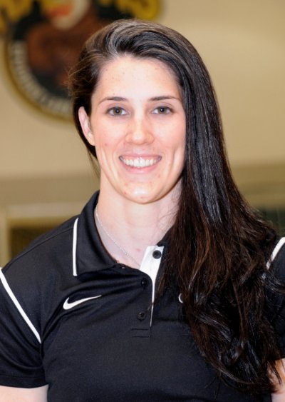 Volleyball head coach Ashley Wolfe.