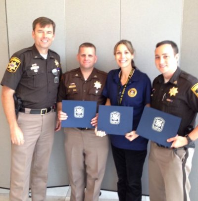 Pictured left to right: Lieutenant Stephen Salvas, PFC John Foster, PFC Tiffany Smith, and PFC Kurt Burger.