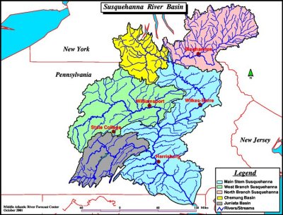 The Susquehanna River Basin illustration.