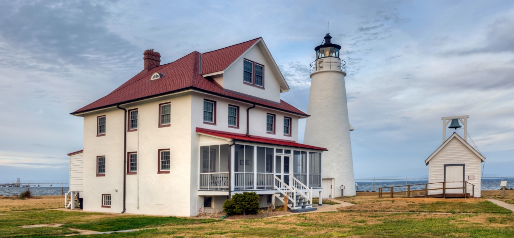 Stock photo of Cove Point Light House in Lusby.