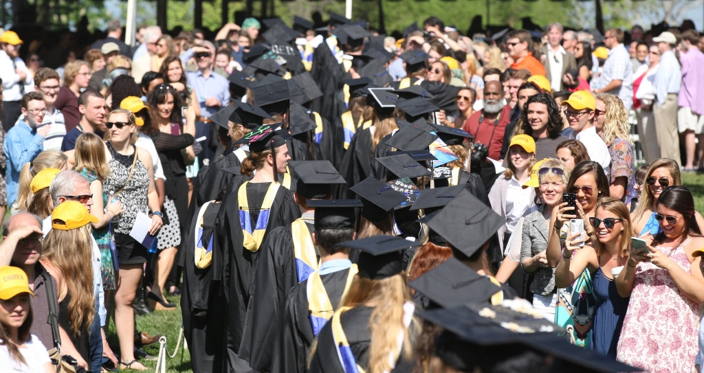 A scene from the Commencement at St. Mary's College of Maryland on Saturday, May 14. (Photo courtesy of St. Mary's College of Maryland)