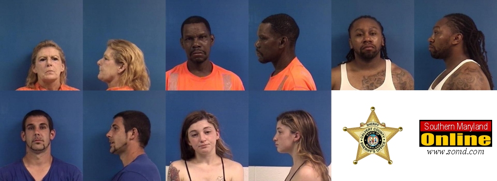 Top row: Donna Renee Hylton, 50, of Owings; Walter Jay Brown Sr., 57, of Huntingtown; and Terrence Jefferson, 34, of Lusby. Bottom row: Daniel Madden, 30, of Lusby; and Kristin Stoneman, 23, of Owings.