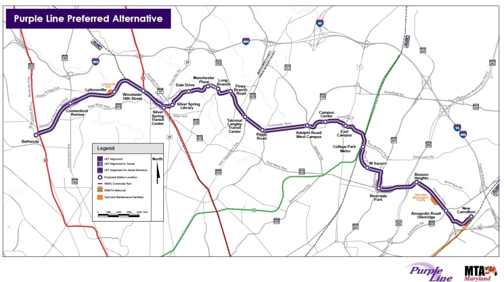 The light-rail Purple Line will be built under a $5.6 billion public-private partnership (or P3) by Purple Line Transit Partners, and is expected to begin service in 2022.