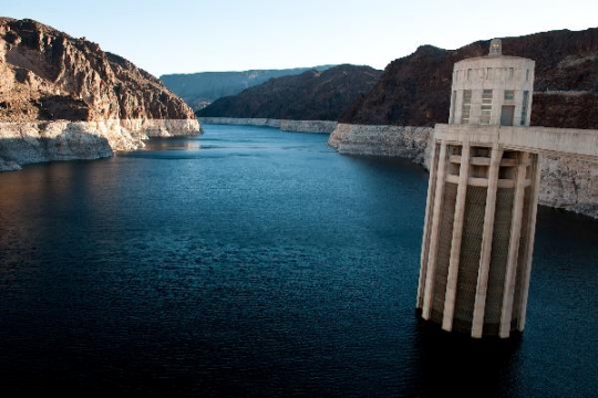 Lake Mead, the reservoir created by Hoover Dam, is at its lowest water level since the lake's initial filling in the 1930s. (Photo: 
Bureau of Reclamation, CC BY-SA 2.0 license via Flickr)