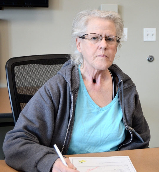 Vonda Wagner, 59, said she was assaulted by the owner of an unlicensed assisted living facility after being involuntarily discharged from a nursing home. She was unable to pay the home's fees after her temporary Medicare benefits expired. (Capital News Service photo)