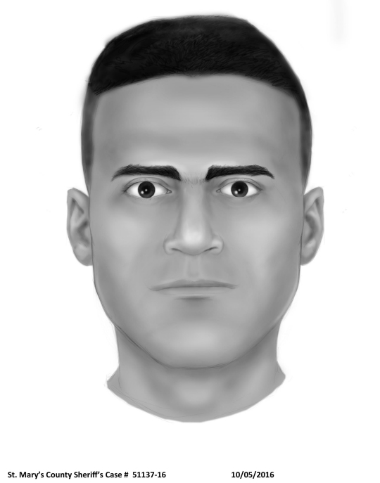 Police sketch of a man wanted for a home invasion burglary which occurred on Sunday, October 2, in California.