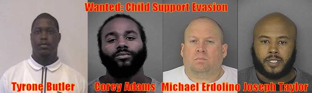 The Child Support Enforcement Unit in partnership with the State's Attorney's Office is seeking the following individuals wanted for child support evasion.