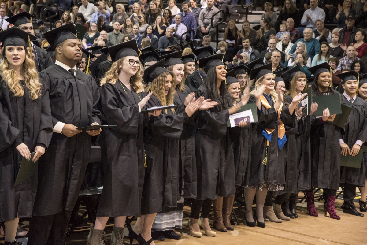Student, family and friends gather for CSM's 19th Winter Commencement held Jan. 18 at the college's La Plata Campus.