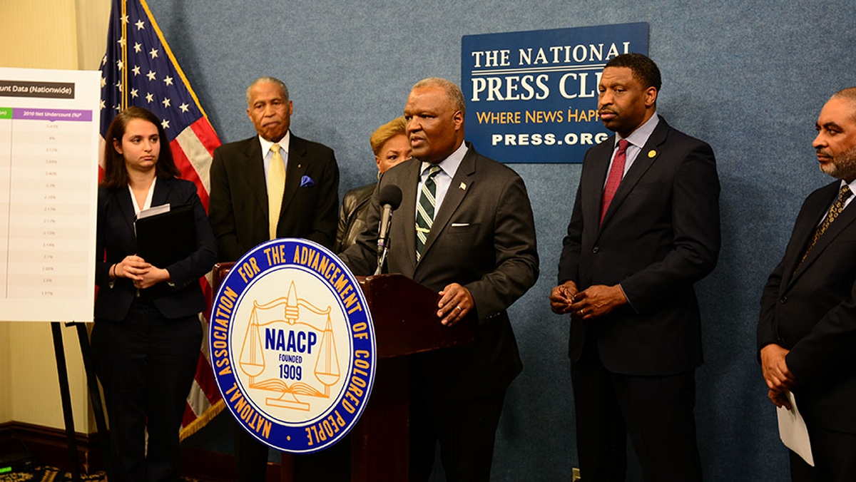 WASHINGTON --- Prince George's County Executive Rushern L. Baker III speaks to the media at the National Press Club concerning the NAACP's 2020 Census lawsuit. (Photo: Juan Herrera)