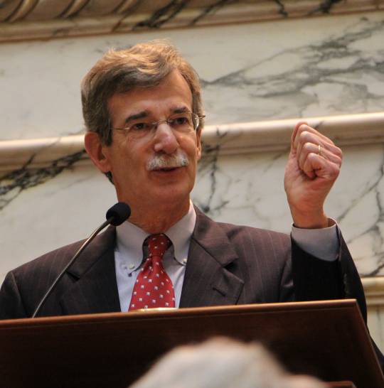 Maryland Attorney General Brian Frosh gives a speech after being sworn in as Maryland's 46th attorney general on Tuesday, Jan. 6, 2015, in Annapolis, Maryland. (Photo courtesy of Maryland Office of the Attorney General)