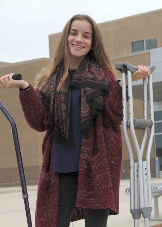 Michaela Pape, a St. Charles High School junior, is the daughter of a physical therapist and knows firsthand how important medical equipment is to patients. Her Girl Scouts Gold Award project is an online medical equipment sale to help those in need of equipment. (submitted photo)