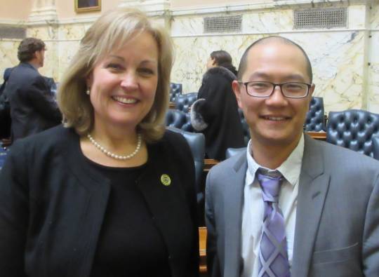 Conservative Republican Del. Kathy Szeliga, and progressive Democrat David Moon have championed video streaming of House of Delegates session since 2016. (Photo: MarylandReporter.com)